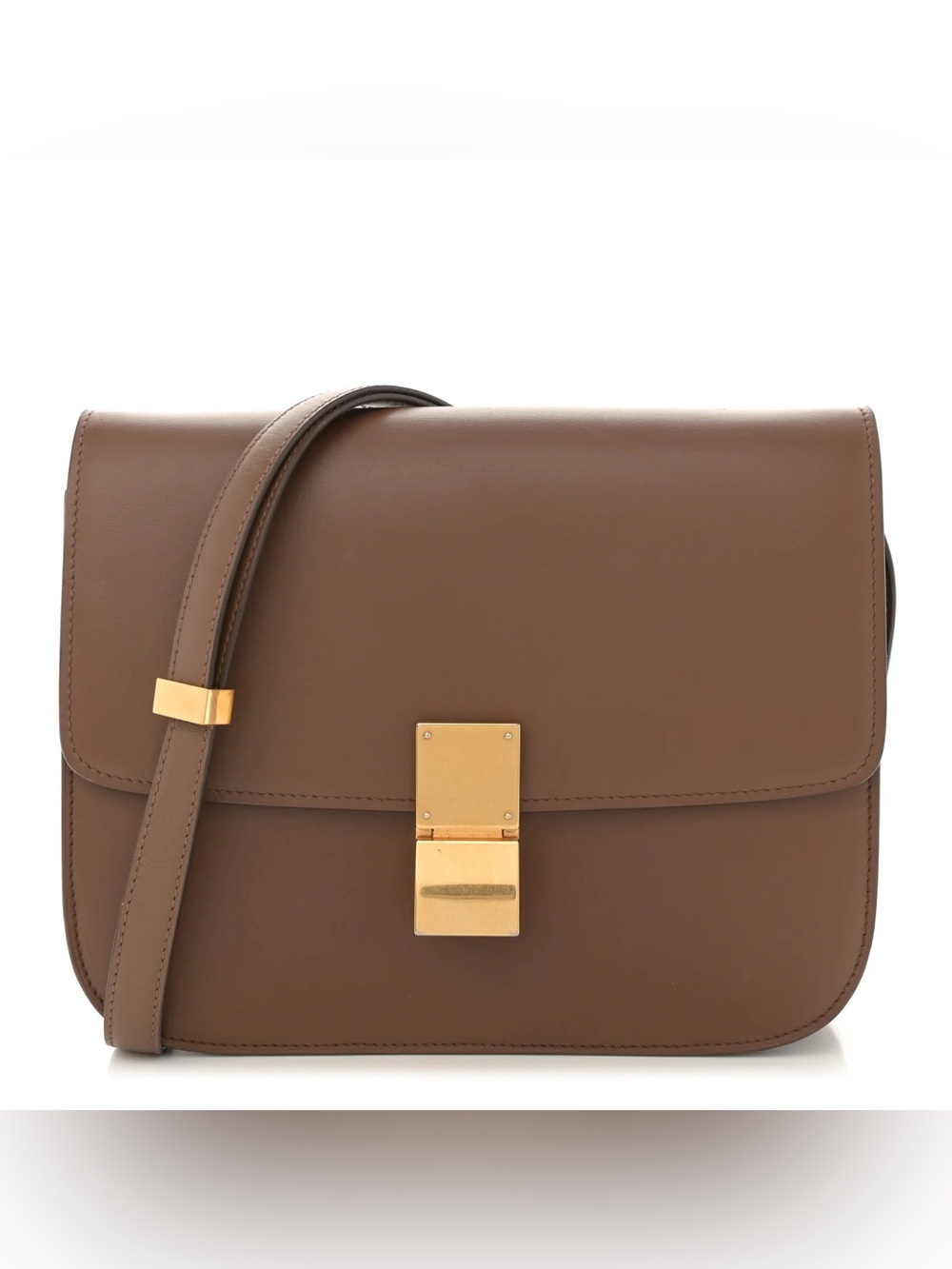 Celine Medium Box Bag in Camel